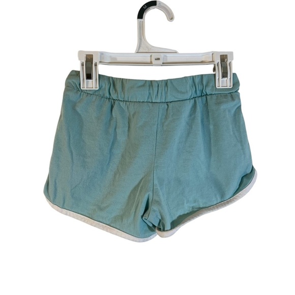 Old Navy Girls Turquoise Blue Knit Shorts Medium 8 Drawstrings Pull On Pockets - Picture 2 of 4